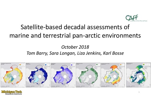 Presentation highlighting Data that are created by the CBMP remote sensing work: Sara Longan