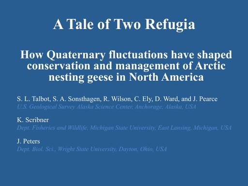 Talbot A Tale of Two Refugia Biodiversity of Beringia