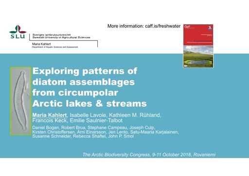 Circumpolar trends of diatoms: Maria Kahlert